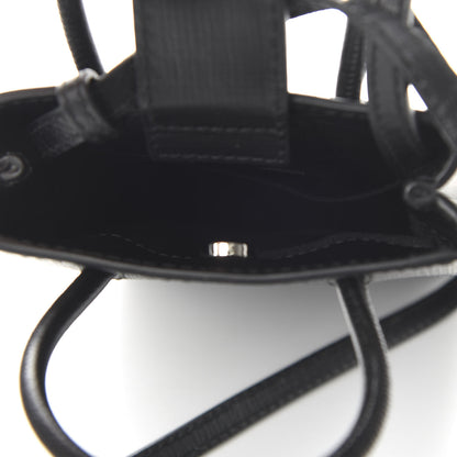 Balenciaga Squared Calfskin Logo Shopping Phone Holder Bag Black 5 of 9