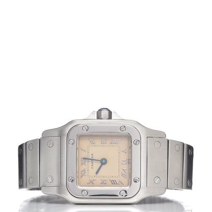 Cartier Stainless Steel 24mm Santos de Galbee Quartz Watch Cream 3 of 6