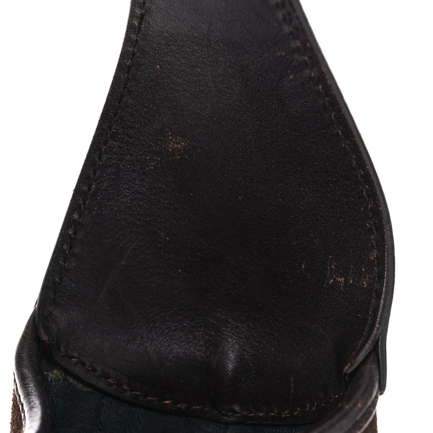 Suede Web Small Jackie O Hobo Dark Brown