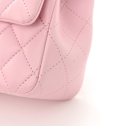 Chanel Lambskin Quilted Mini Top Handle Rectangular Flap Light Pink 13 of 13