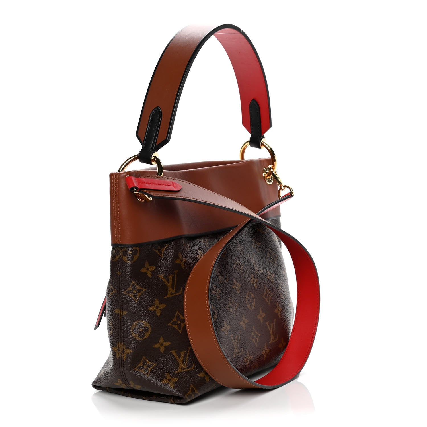 Louis Vuitton Monogram Tuileries Besace Caramel Rouge 3 of 11