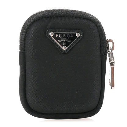 Prada Nylon Triangle Monolith Pouch Black 1 of 6