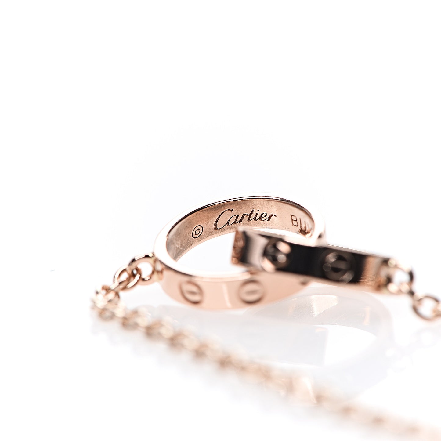 18K Pink Gold Interlocking LOVE Bracelet