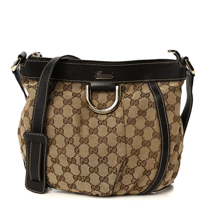 Gucci Monogram Small D Gold Ring Messenger Dark Brown 1 of 11