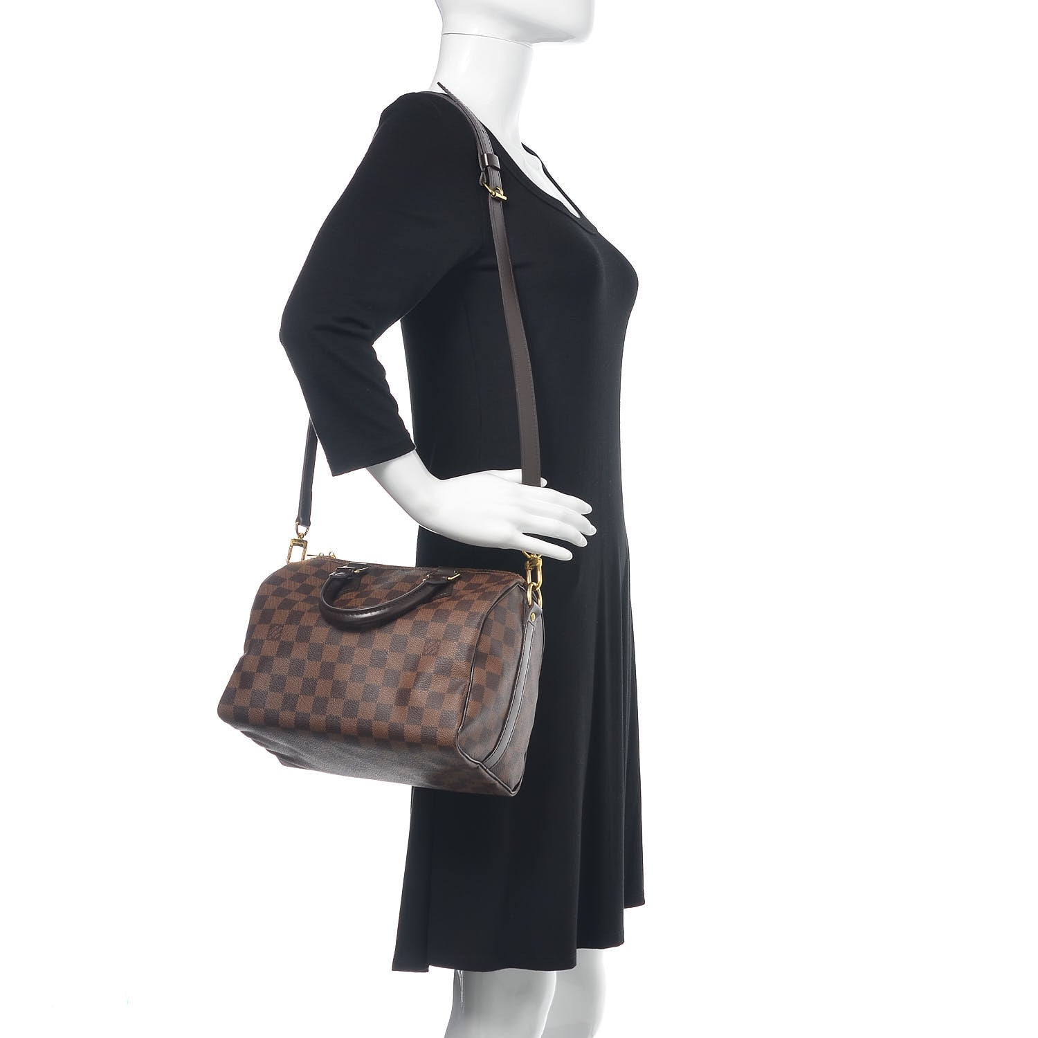 Louis Vuitton Damier Ebene Speedy Bandouliere 25 2 of 10