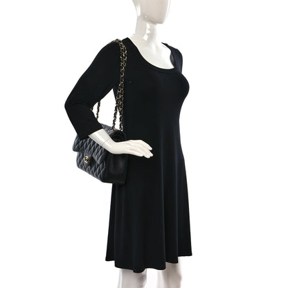 Chanel Caviar Quilted Jumbo Double Flap Black 2 of 12
