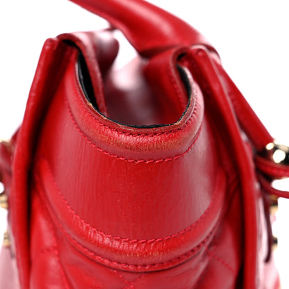 Burberry Calfskin Quilted Large Manor Tote Red 14 of 31