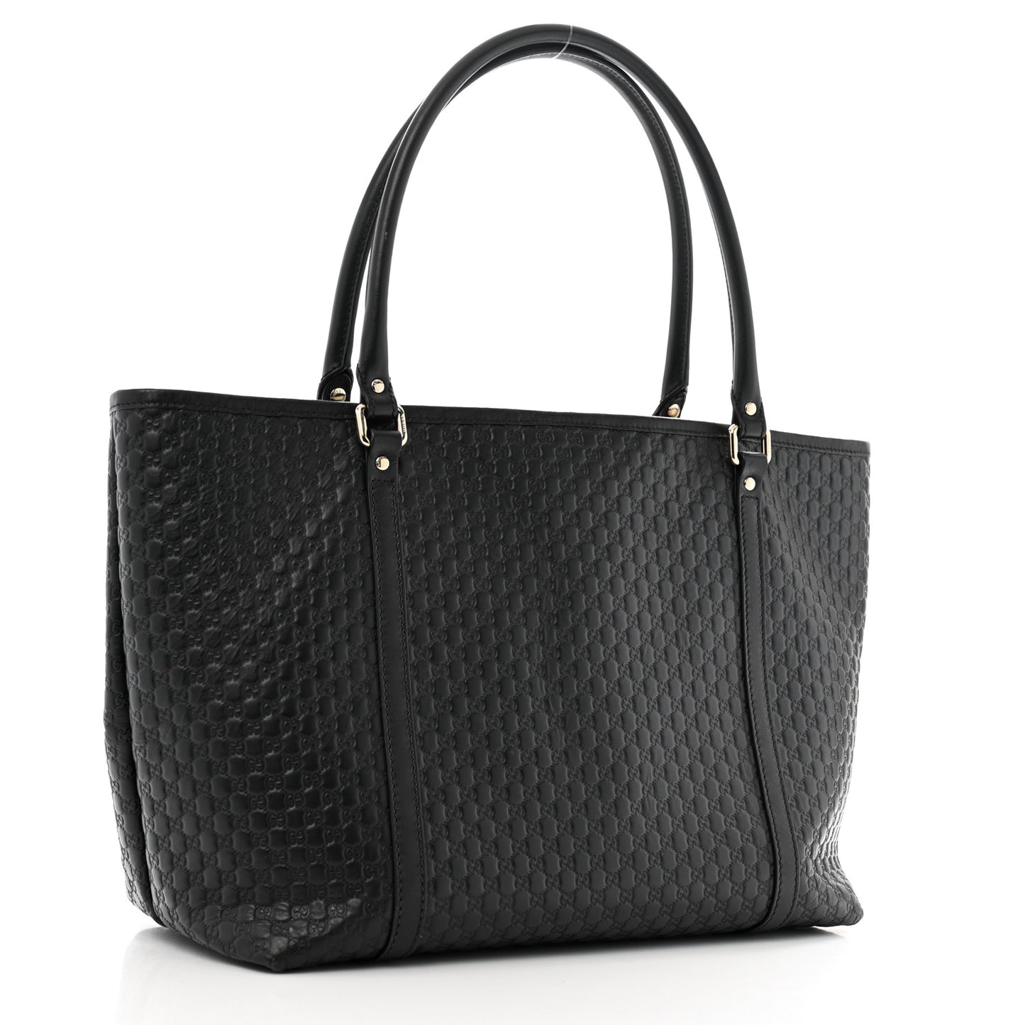 Microguccissima Medium Joy Tote  Black