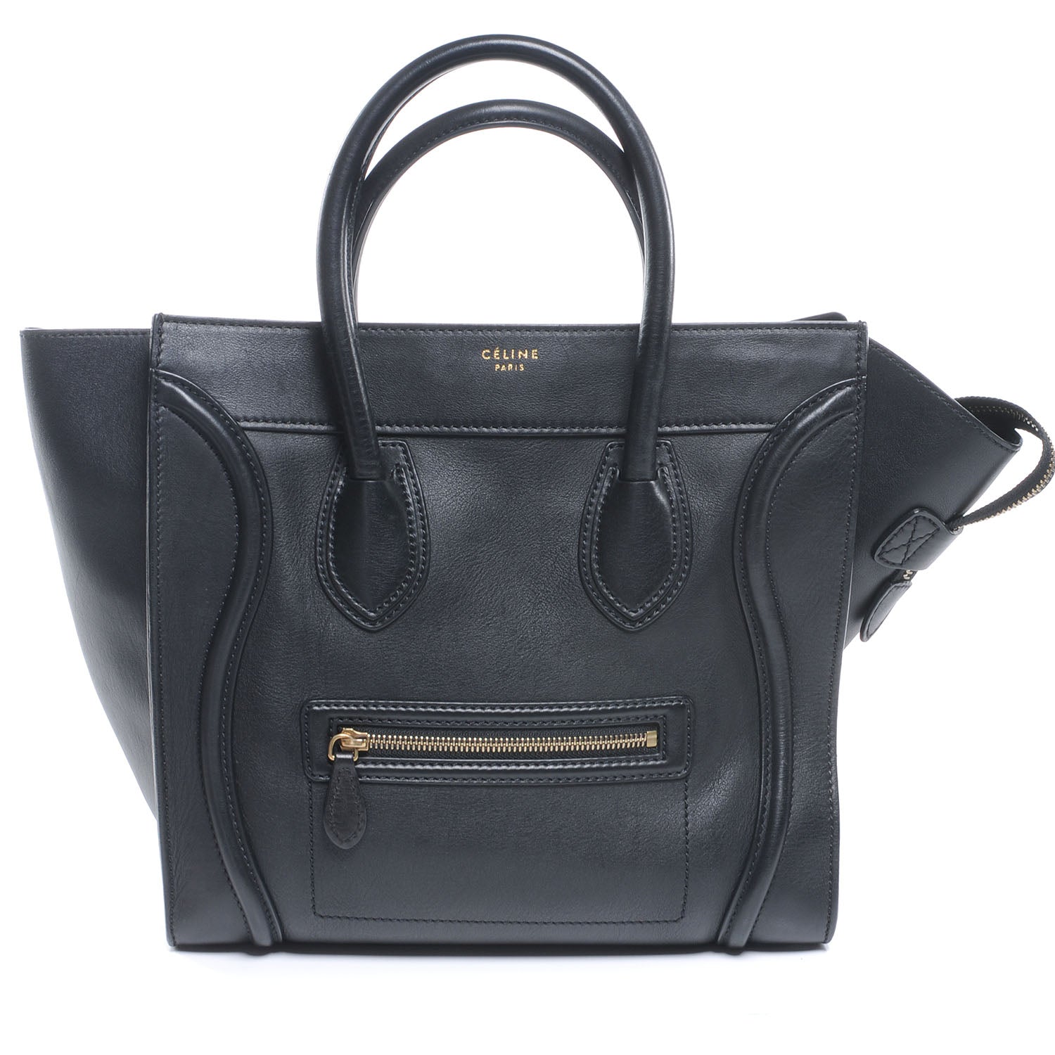Celine Smooth Calfskin Mini Luggage Black 1 of 7