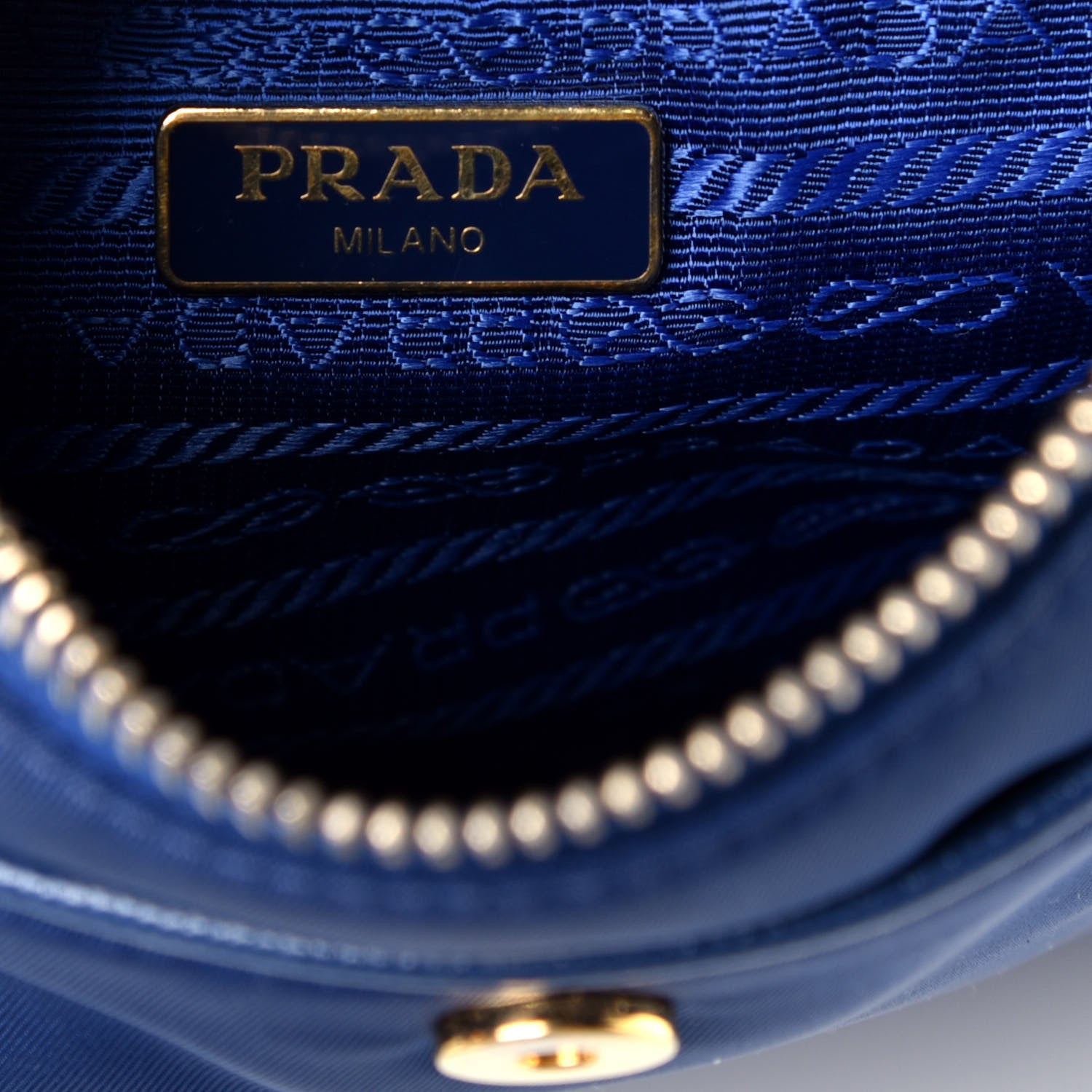Prada Nylon Vela Saffiano Flat Flap Messenger Bag Baltico 6 of 9