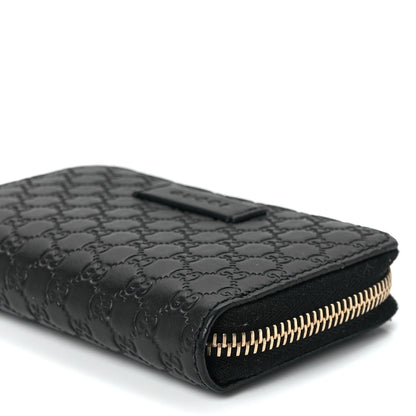 Gucci Microguccissima Zip Around Card Case Black 10 of 11