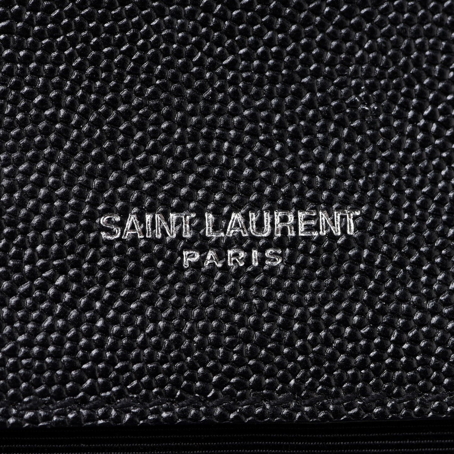 Grain De Poudre Medium Classic Monogram Kate Satchel Black