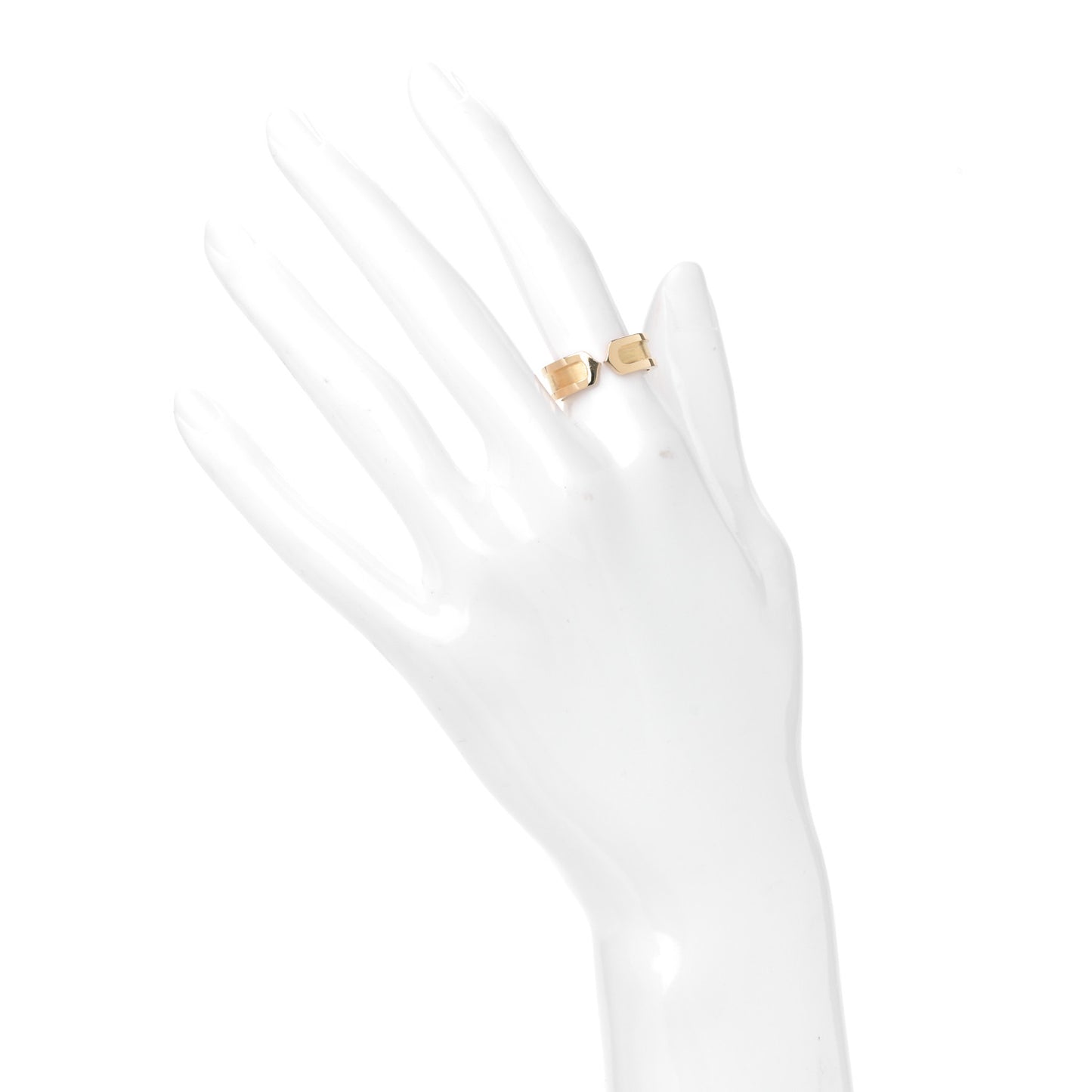 18K Yellow Gold 6.5mm C De Cartier Ring 52 6
