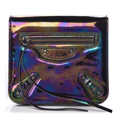 Balenciaga Patent Floyd Classic Hardware Clutch Black 1 of 10