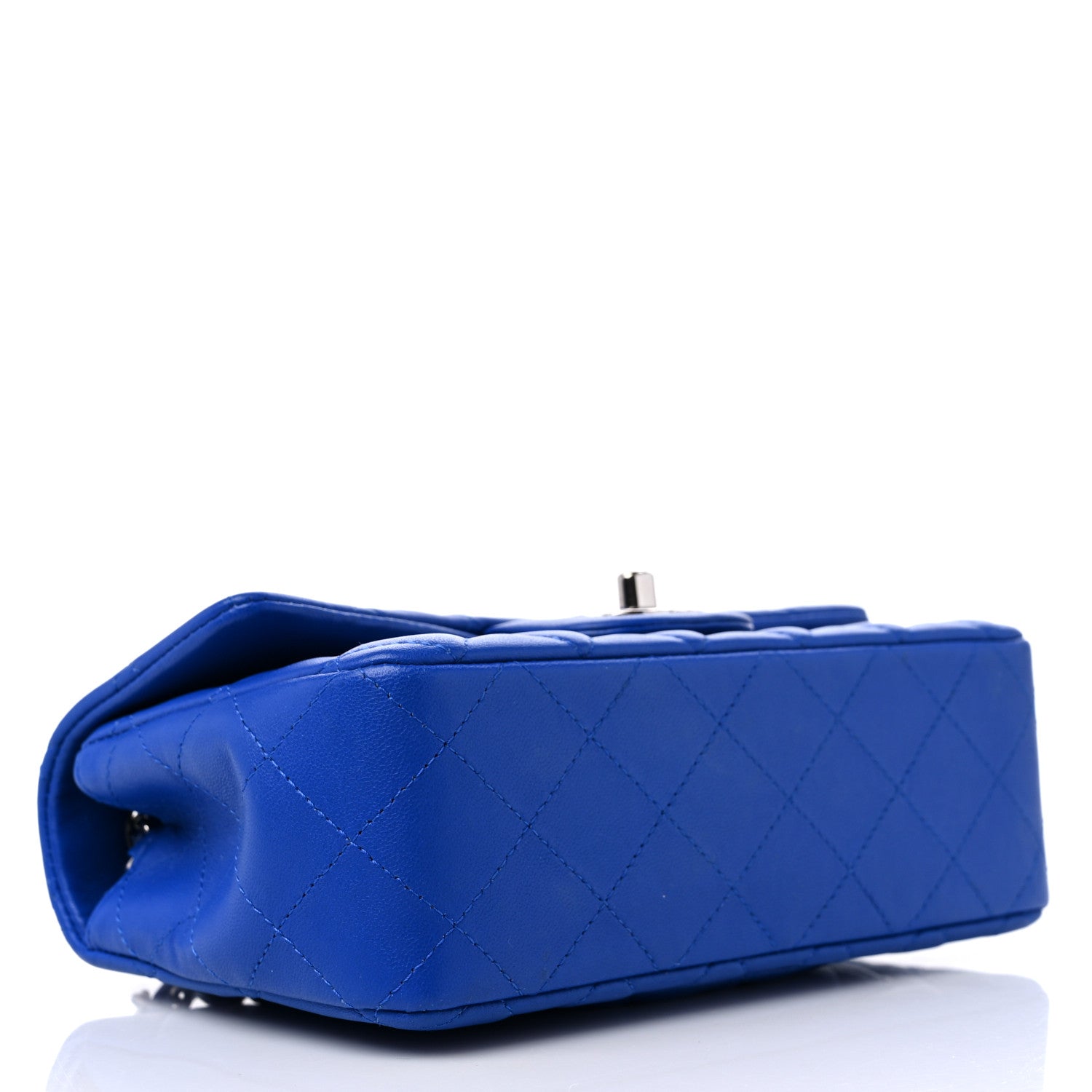 Chanel Lambskin Quilted Mini Rectangular Flap Royal Blue 4 of 12