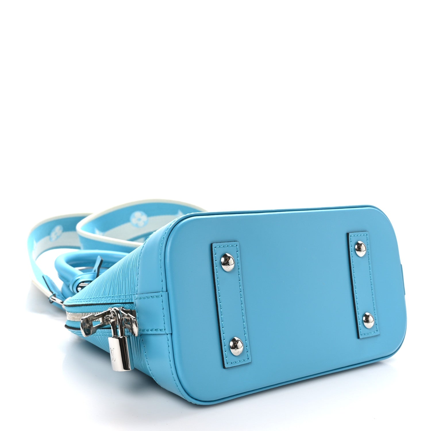 Louis Vuitton Epi Jacquard Alma BB Turquoise 5 of 10