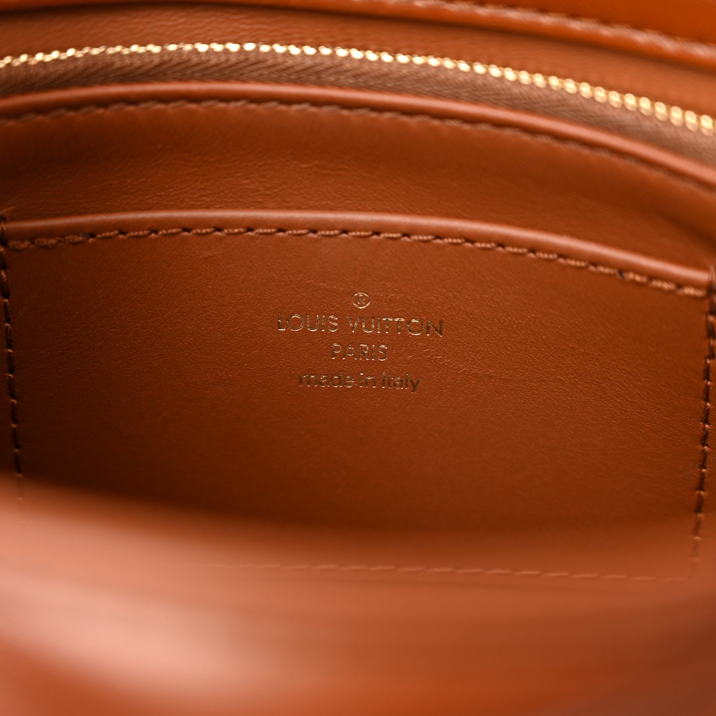 Lambskin Malletage Top Handle GO-14 MM Tan