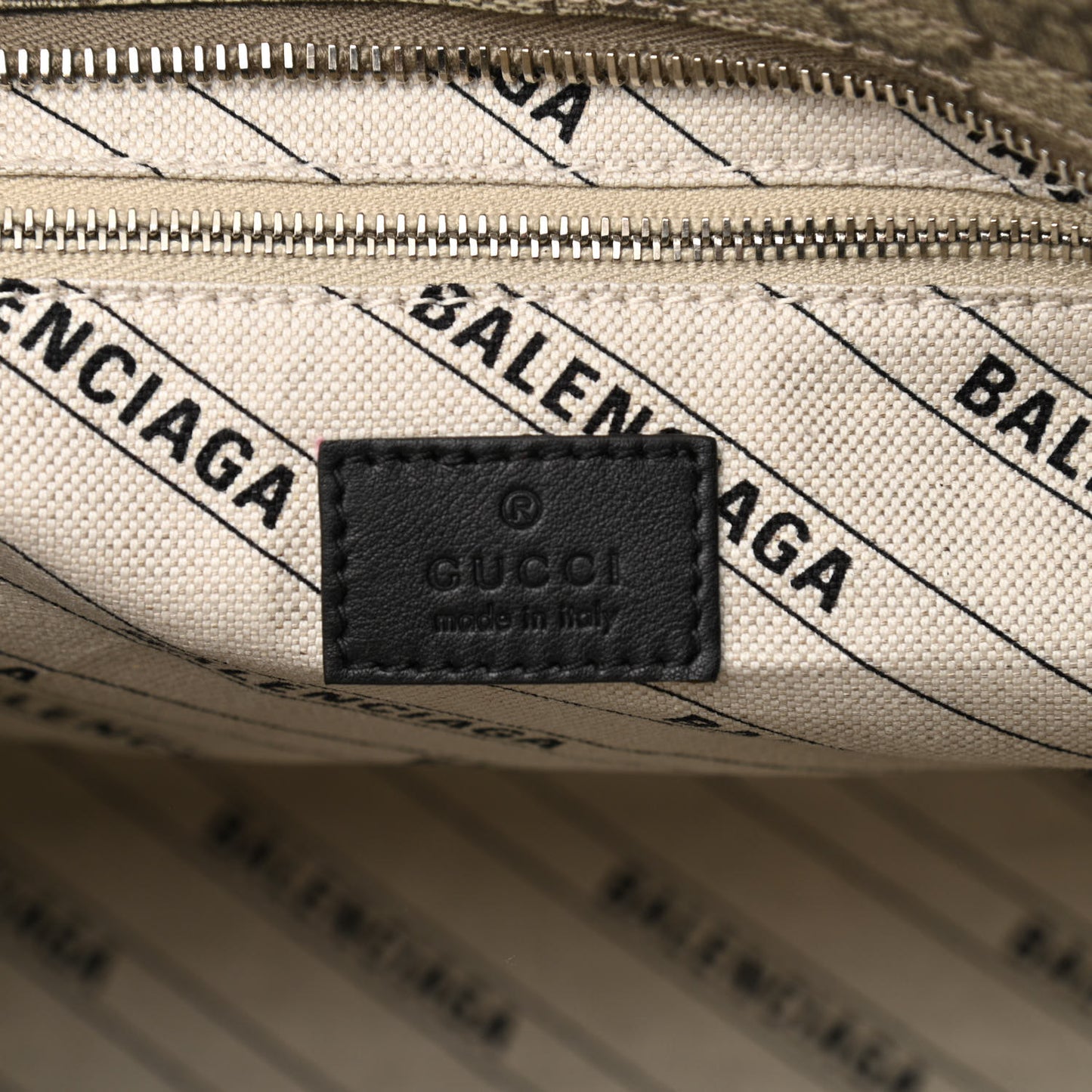 X GUCCI GG Supreme Monogram Neo Classic Silver Hardware City Beige Ebony