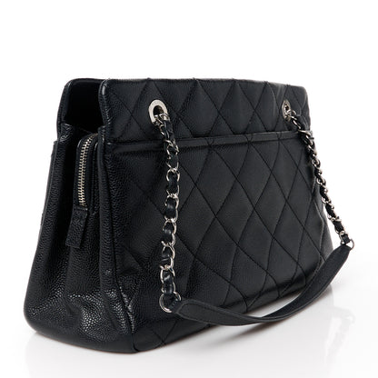 Chanel Caviar Quilted CC Timeless Soft Tote Black 3 of 10