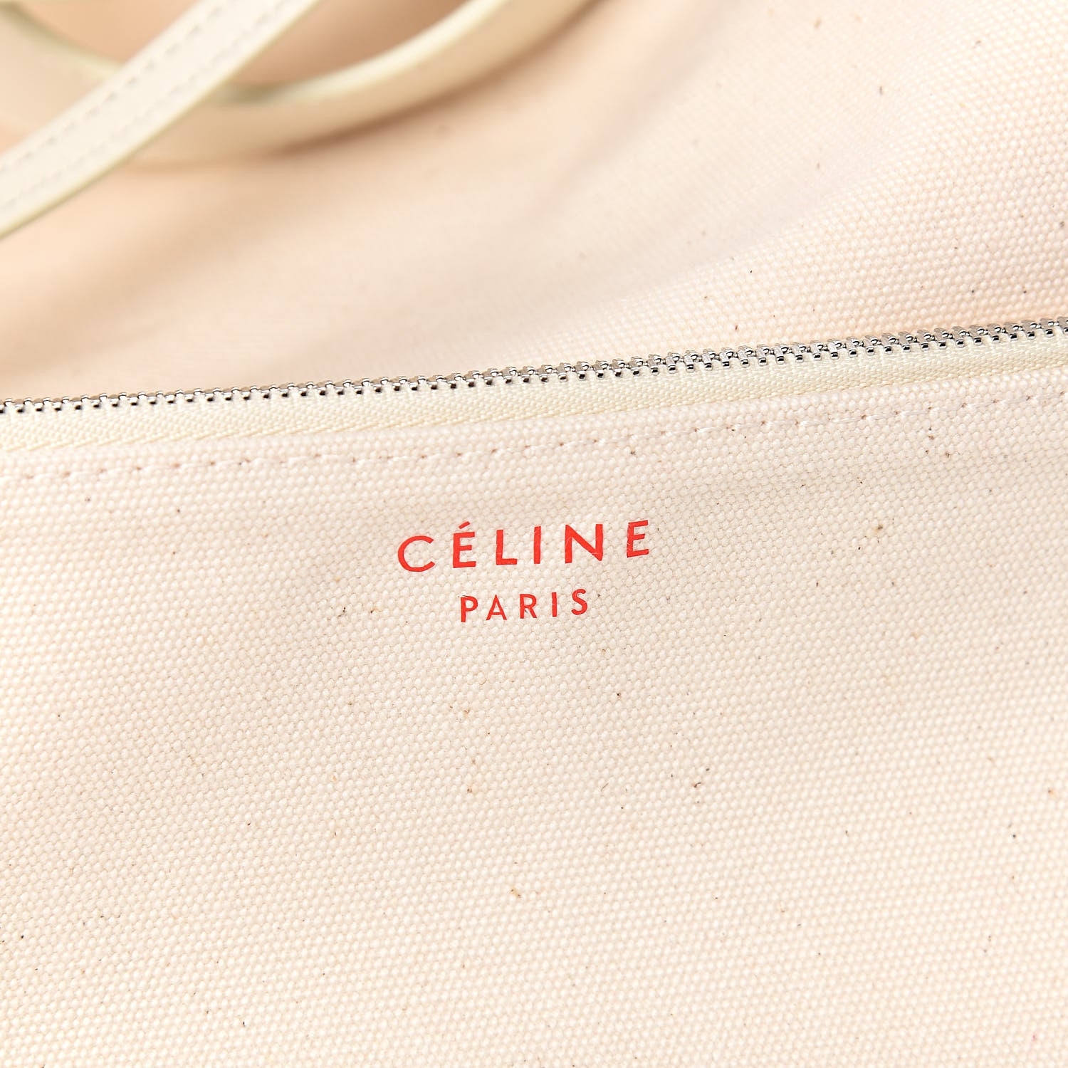 Celine Textile Large Made In Tote Natural Red 7 of 12
