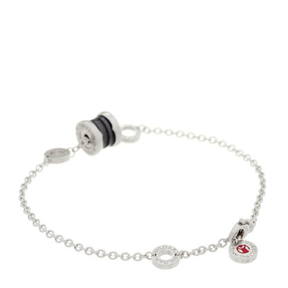Bulgari Sterling Silver Black Ceramic Save the Children Bracelet SM 3 of 5