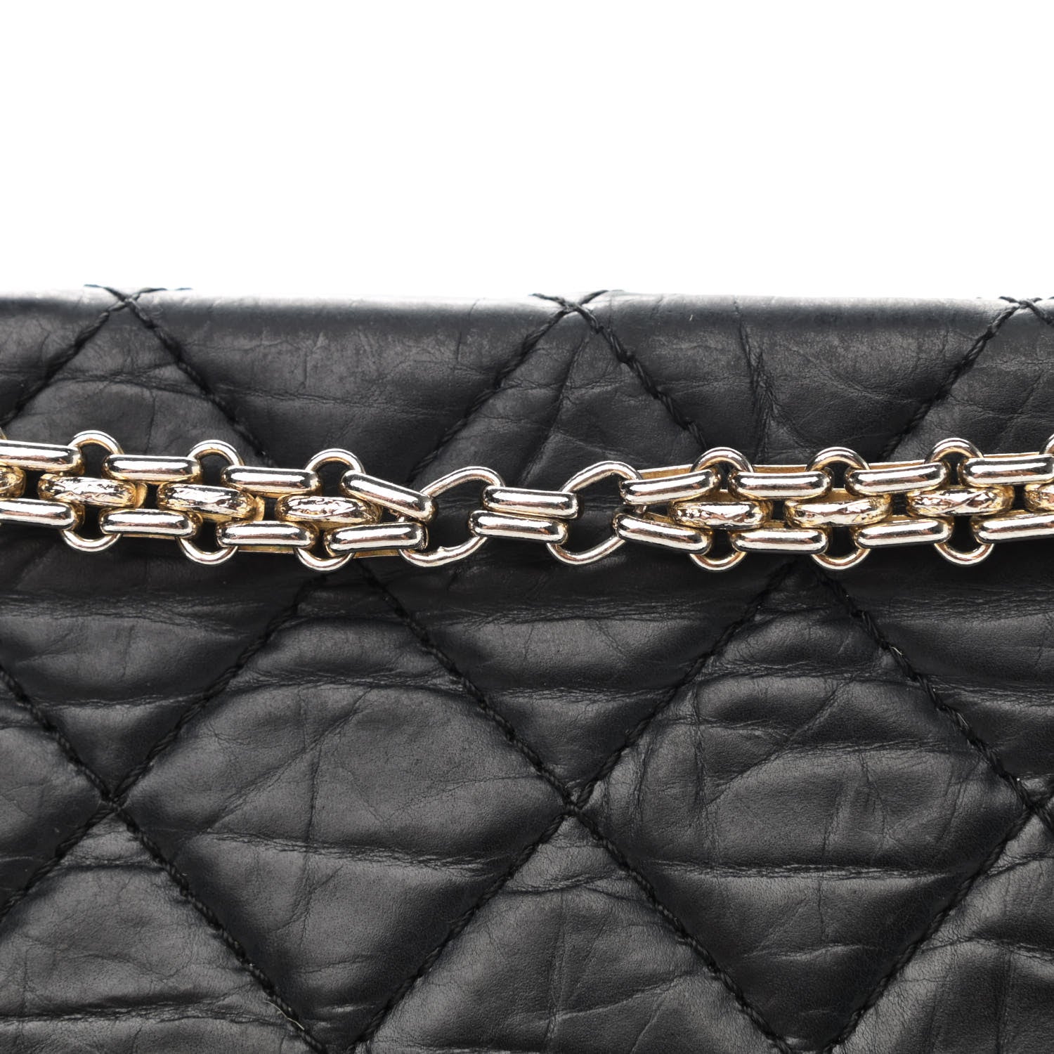 Chanel Aged Calfskin Quilted 50th Anniversary 2.55 Reissue 227 Flap Black 10 of 11