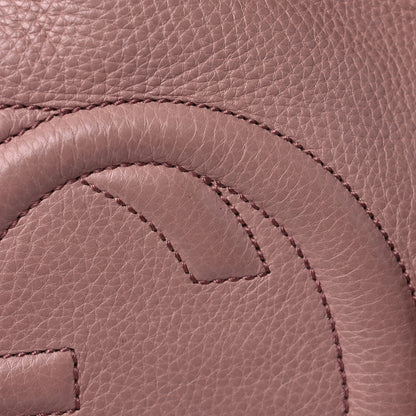Gucci Pebbled Calfskin Medium Soho Chain Shoulder Bag Dark Cipria 18 of 23