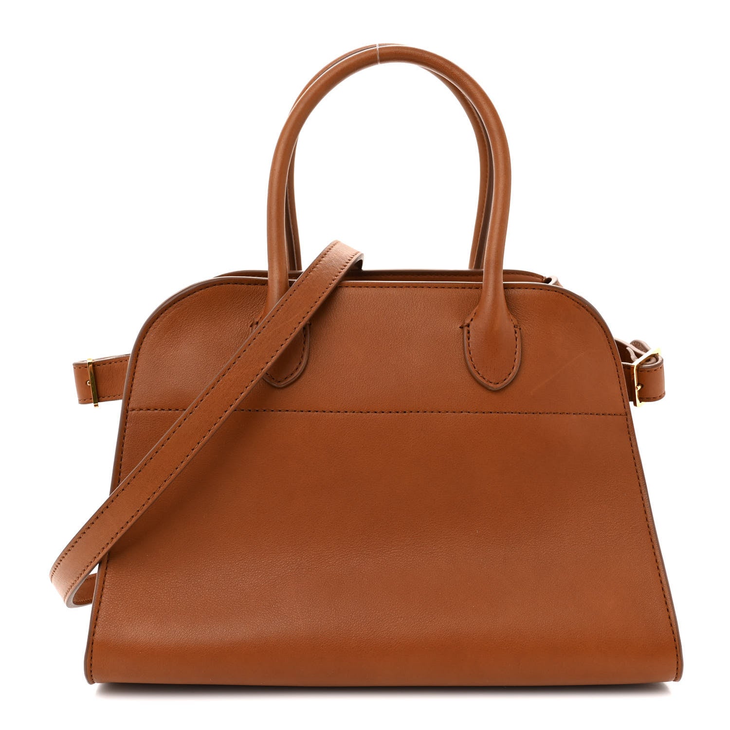 The Row Polished Saddle Calfskin Soft Margaux 10 Bag Cuir 1 of 11