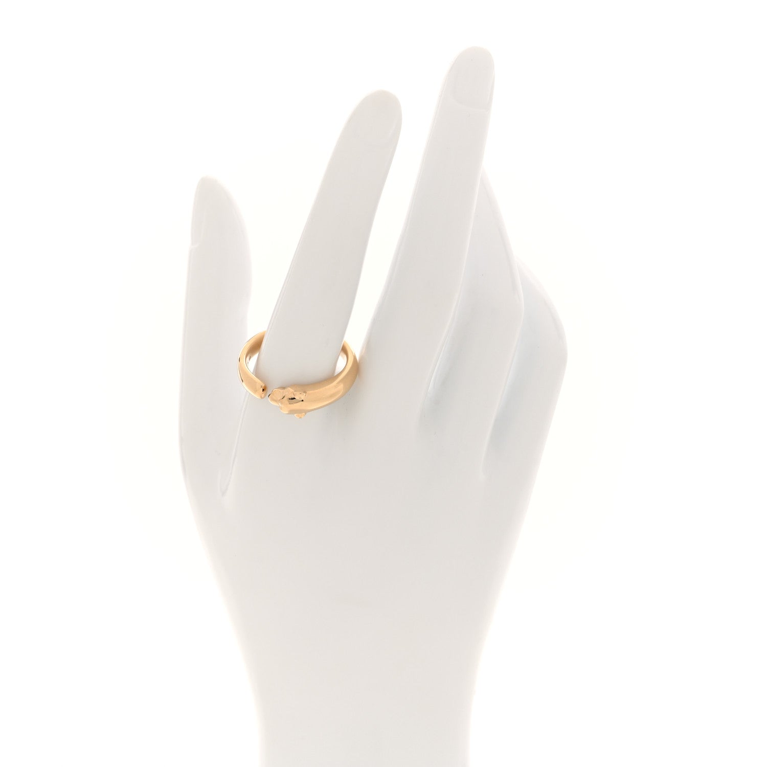 Cartier 18K Yellow Gold Tsavorite Onyx Panthere De Cartier Ring 62 10 2 of 4