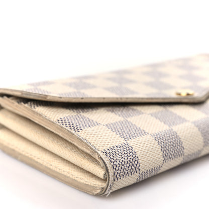 Louis Vuitton Damier Azur Sarah Wallet NM 7 of 12
