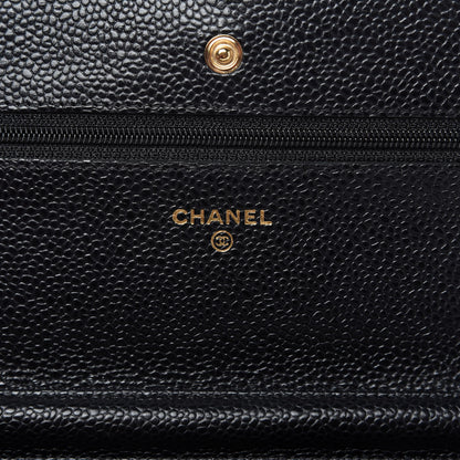 Chanel Caviar Quilted Wallet On Chain WOC Black 8 of 11