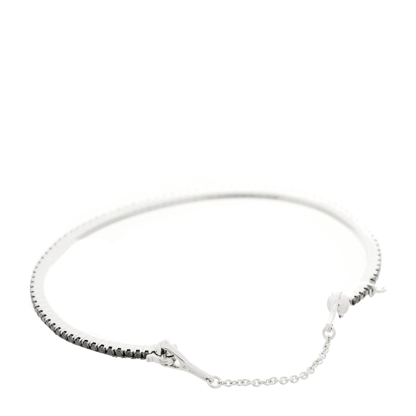 18K White Gold Black Diamond Bracelet