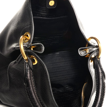 Prada Vitello Daino Hobo Nero Black 5 of 10