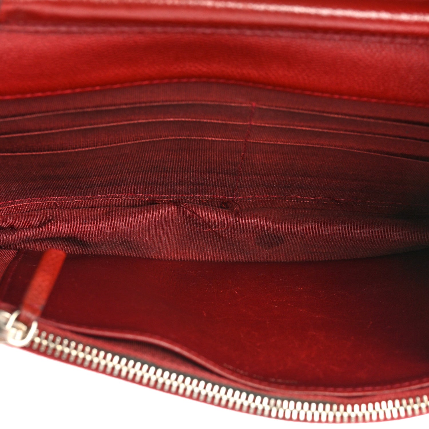 Chanel Caviar Quilted Golden Class Wallet On Chain WOC Red 5 of 17