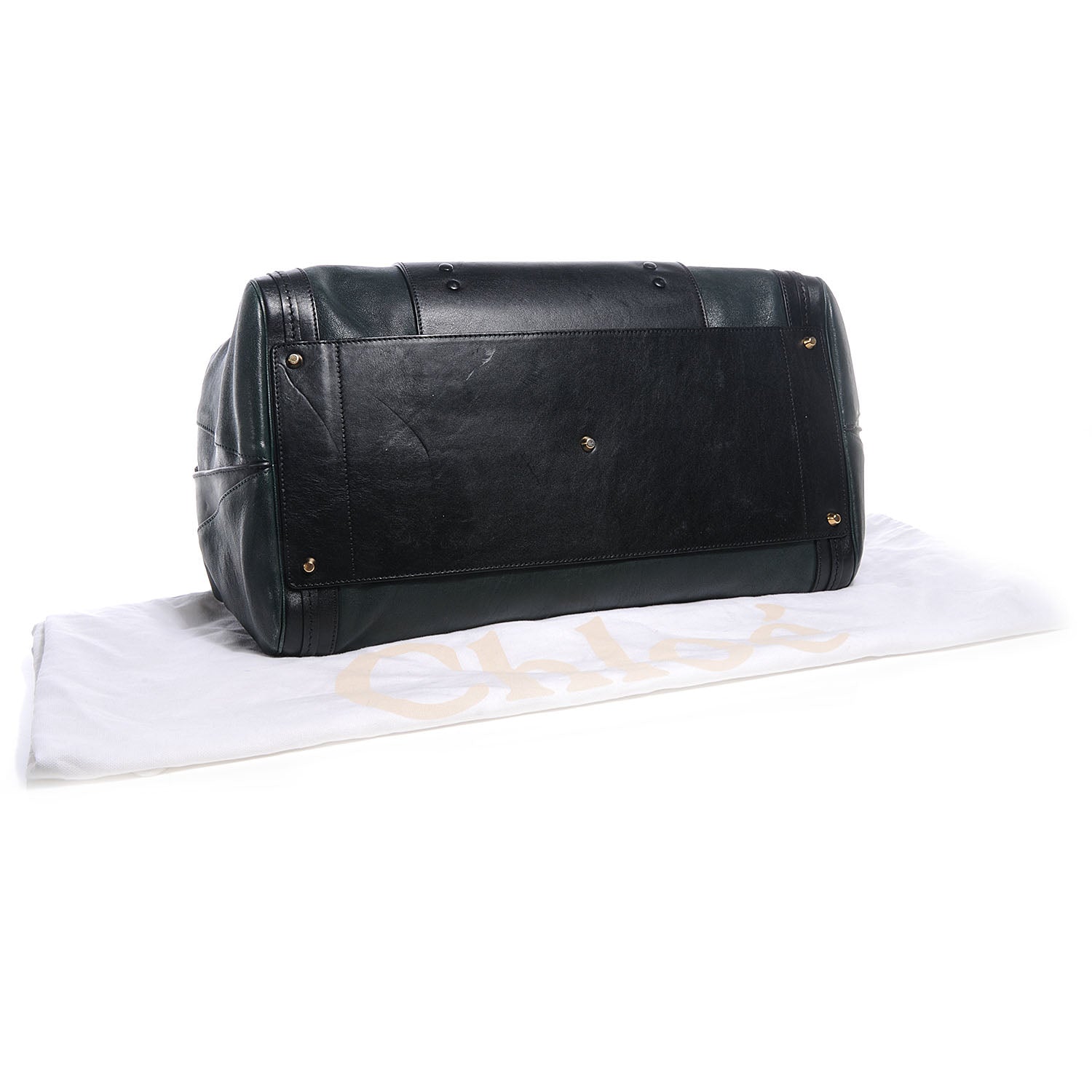 Chloe Leather Large Alice Satchel Fir Green 4 of 9
