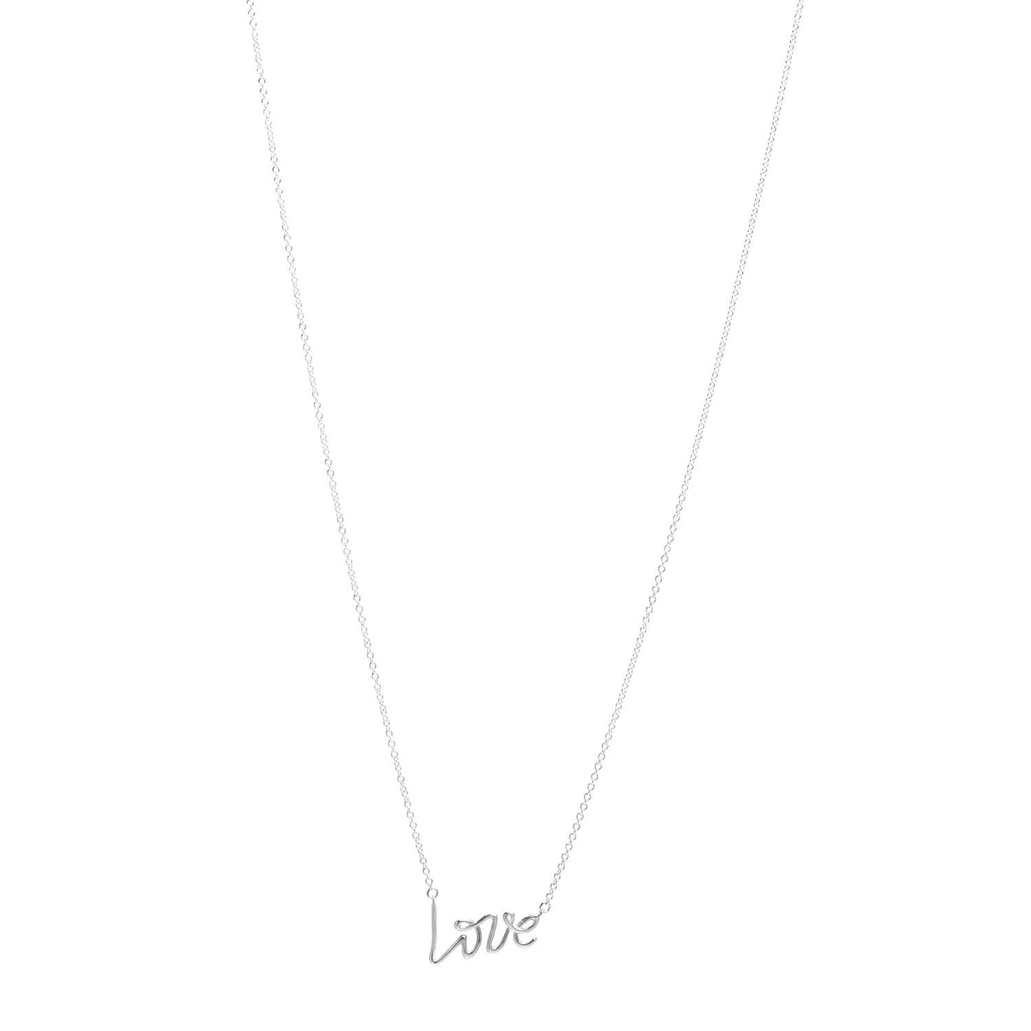 Sterling Silver Paloma Picasso Graffiti Love Pendant Necklace