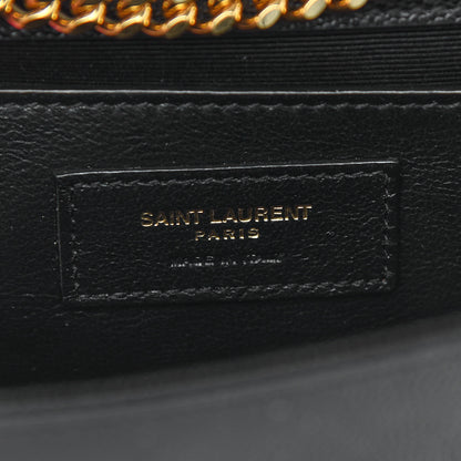 Saint Laurent Grain De Poudre Small Monogram Kate Satchel Black 6 of 8