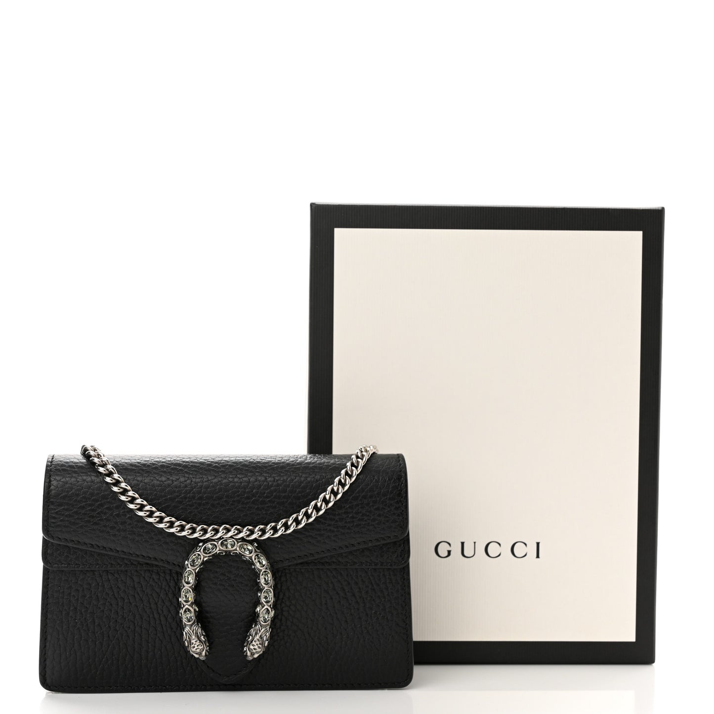 Calfskin Super Mini Dionysus Shoulder Bag Black