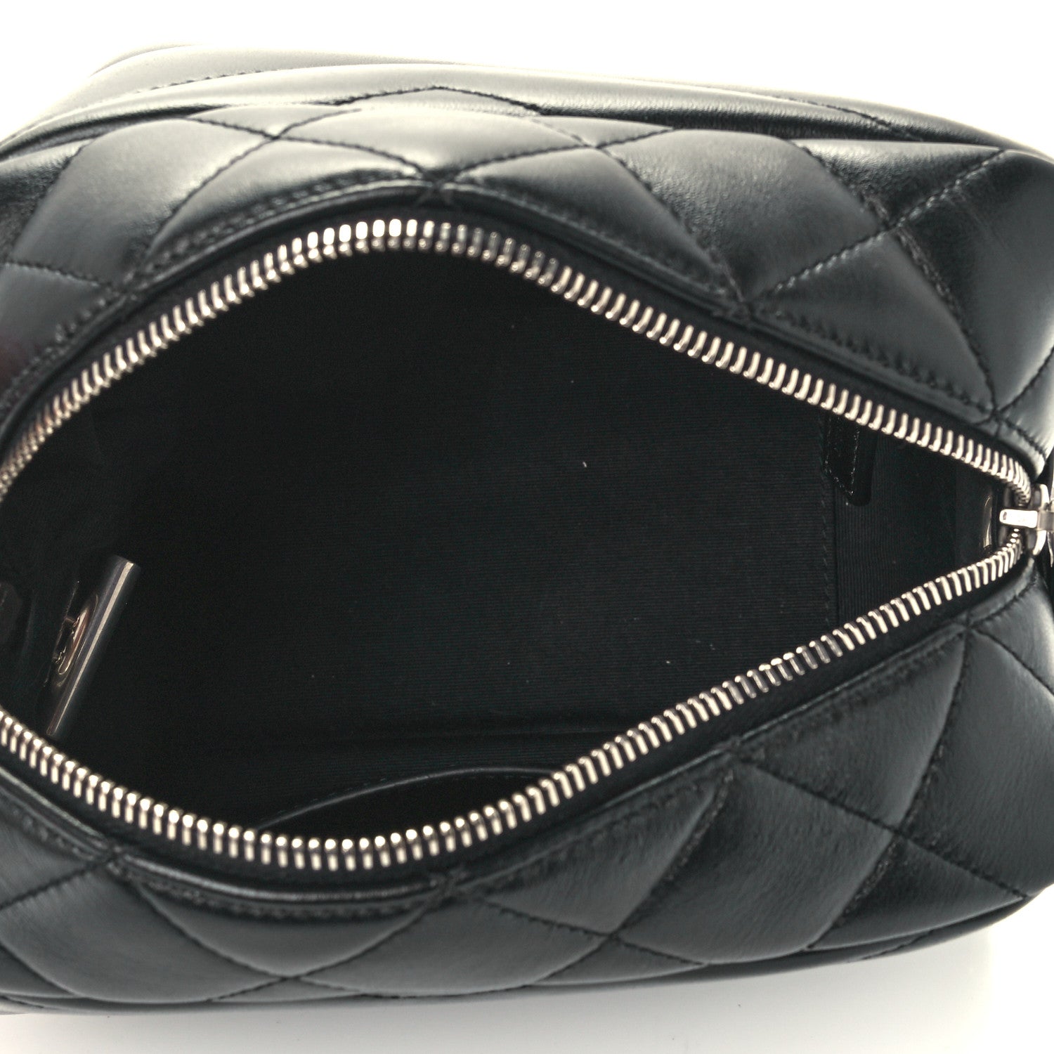 Saint Laurent Calfskin Y Quilted Monogram Small Loulou Bowling Bag Black 5 of 11