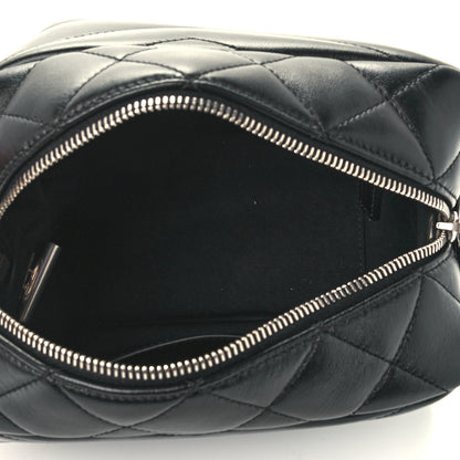 Saint Laurent Calfskin Y Quilted Monogram Small Loulou Bowling Bag Black 5 of 11