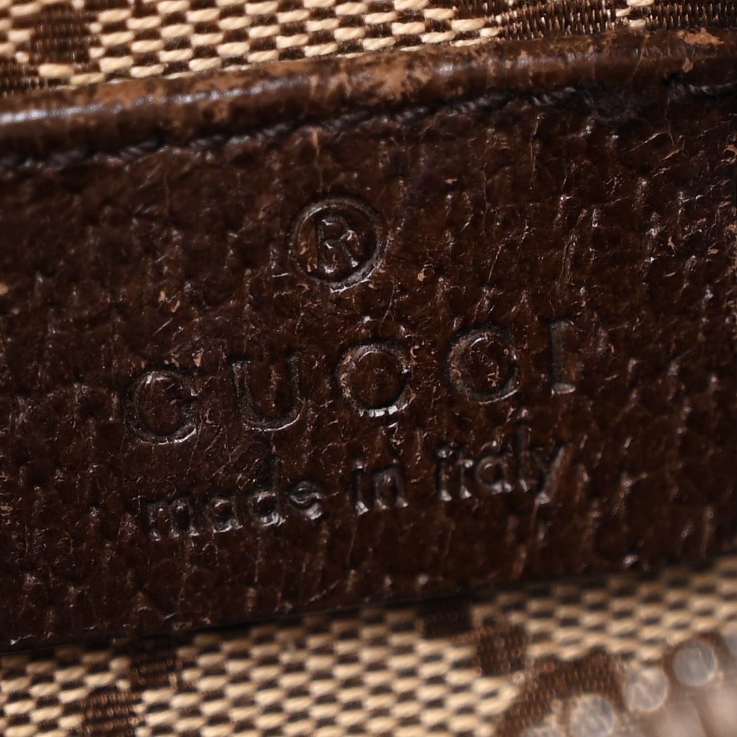 GG Monogram Double Pocket Belt Bag Dark Brown