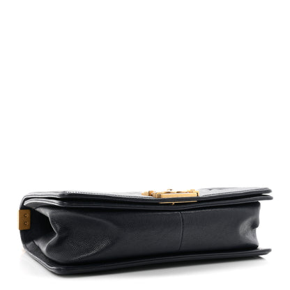 Chanel Caviar Quilted Medium Boy Flap Navy 3 of 10