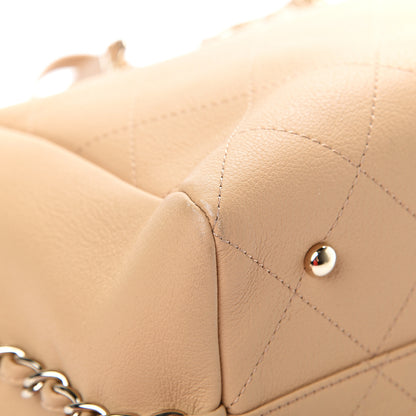 Chanel Bullskin Stitched Medium Shopping Bag Beige 10 of 13
