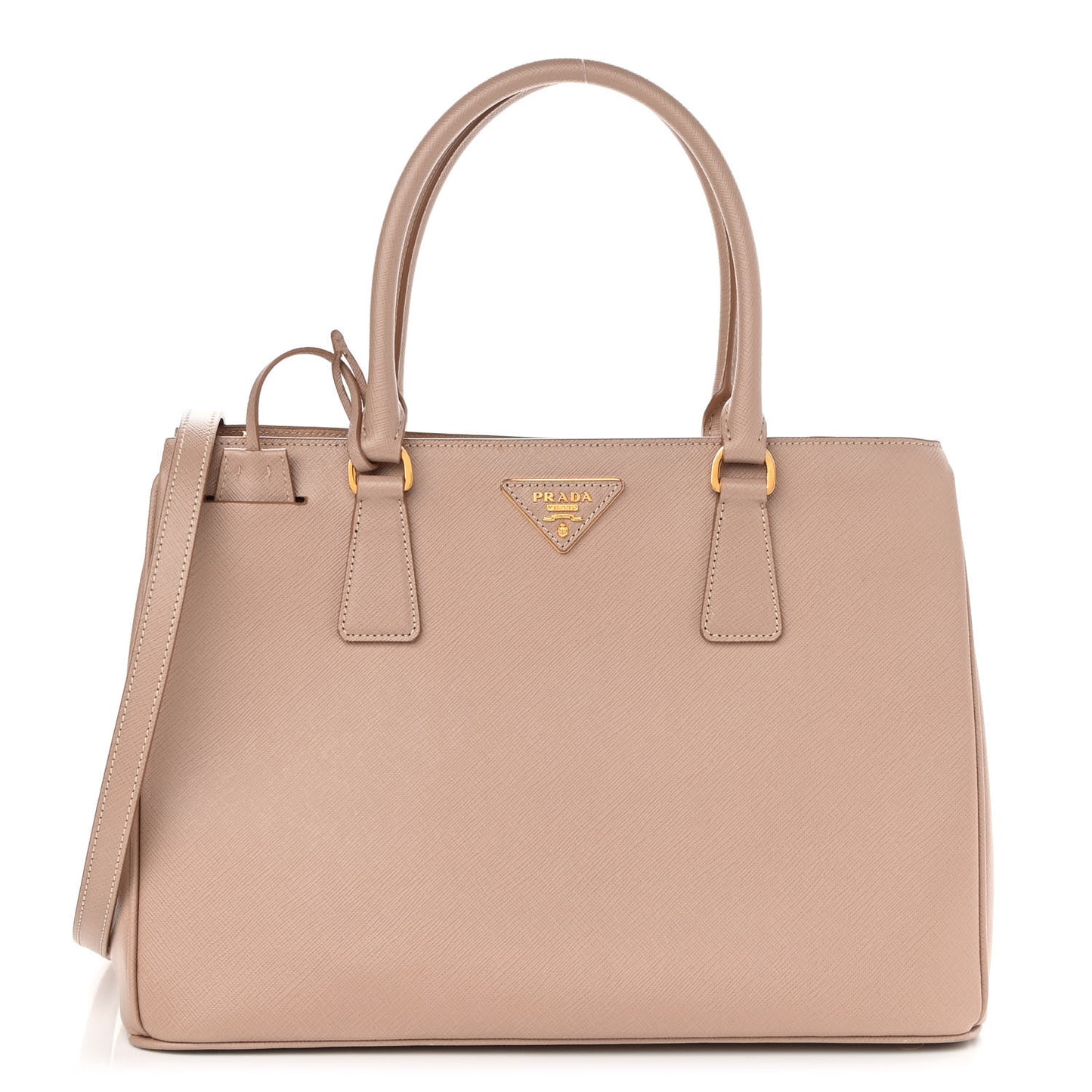 Saffiano Lux Medium Tote Cammeo
