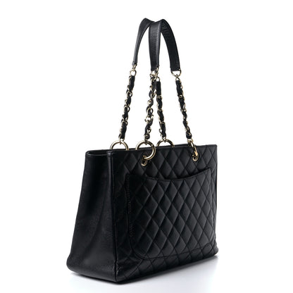 Chanel Caviar Quilted Grand Shopping Tote GST Black 3 of 9
