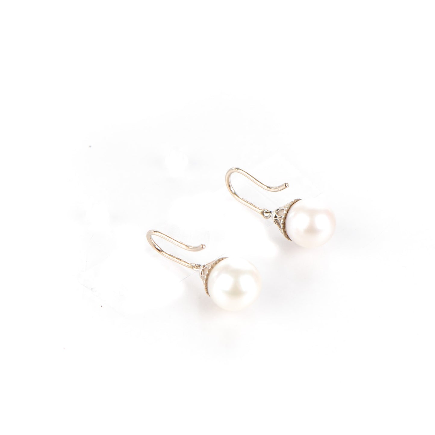 Sterling Silver Pearl Ziegfeld Earrings