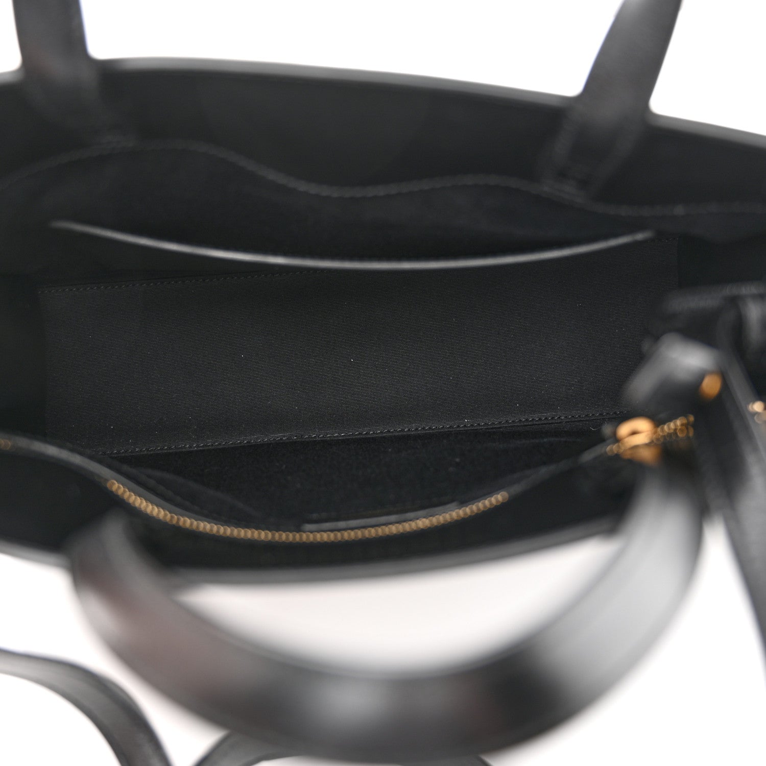 Saint Laurent Calfskin Small Manhattan Shopper Tote Black 5 of 12