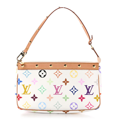 Louis Vuitton Monogram Multicolor Pochette Accessories White 1 of 10