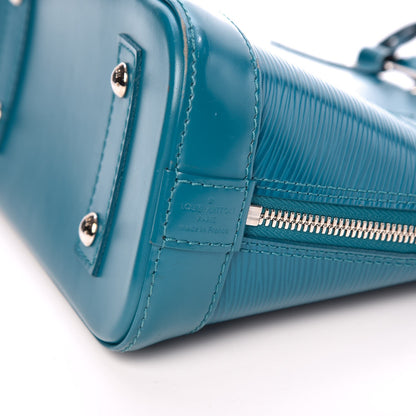 Louis Vuitton Epi Alma BB Cyan 9 of 9