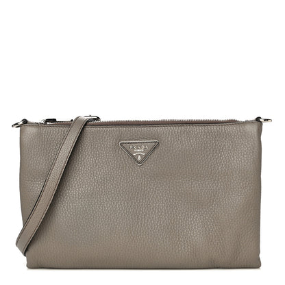 Prada Vitello Daino Crossbody Bag Argilla 1 of 11